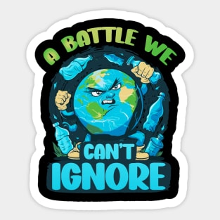 earth day 2024 planet vs plastic Sticker